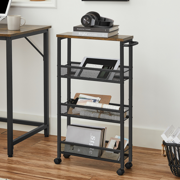 Τρόλεϊ/Ραφιέρα 4 Θέσεων (45.4x13x77) Vasagle LRC032B01V1