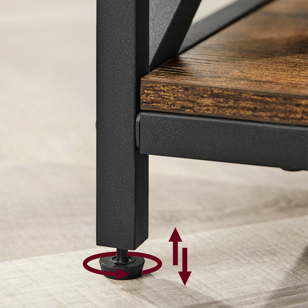 Τραπέζι Σαλονιού Με Σερβιτόρο & 3 Ράφια (100x60x48) Vasagle LCT205B01V2