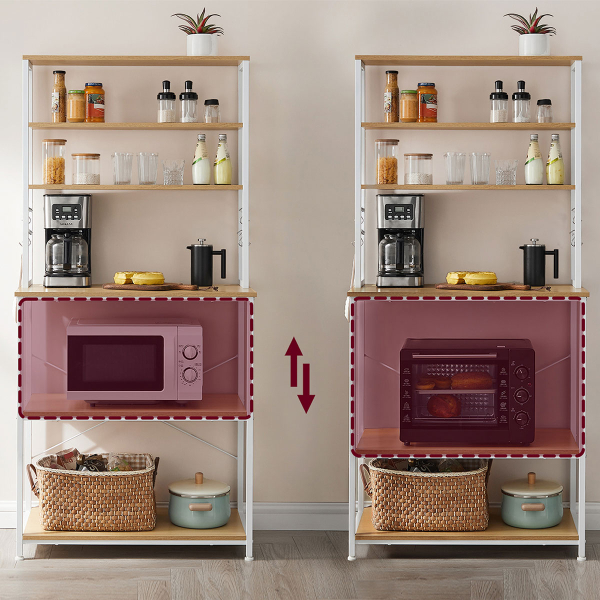 Ραφιέρα Δαπέδου 6 Θέσεων (80x40x167) Vasagle KKS019W09