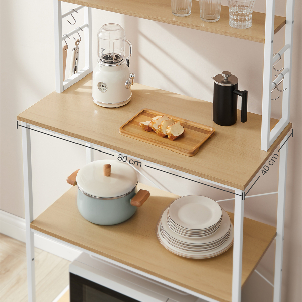 Ραφιέρα Δαπέδου 6 Θέσεων (80x40x167) Vasagle KKS019W09