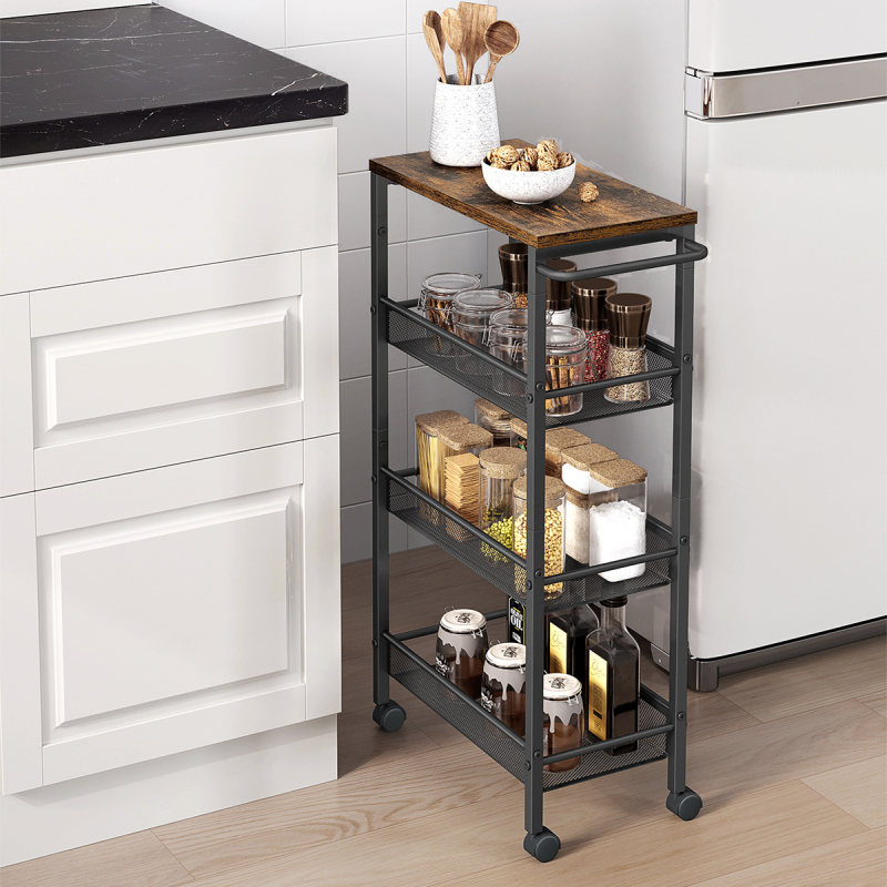 Τρόλεϊ/Ραφιέρα 3 Θέσεων (45.4x22x77) Vasagle LRC033B01