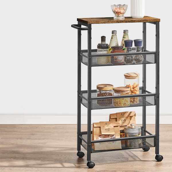 Τρόλεϊ/Ραφιέρα 3 Θέσεων (45.4x22x77) Vasagle LRC033B01