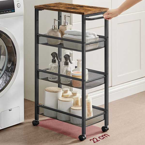 Τρόλεϊ/Ραφιέρα 3 Θέσεων (45.4x22x77) Vasagle LRC033B01