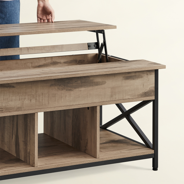 Τραπέζι Σαλονιού Με Σερβιτόρο & 3 Ράφια (100x60x48) Vasagle LCT205K50V1