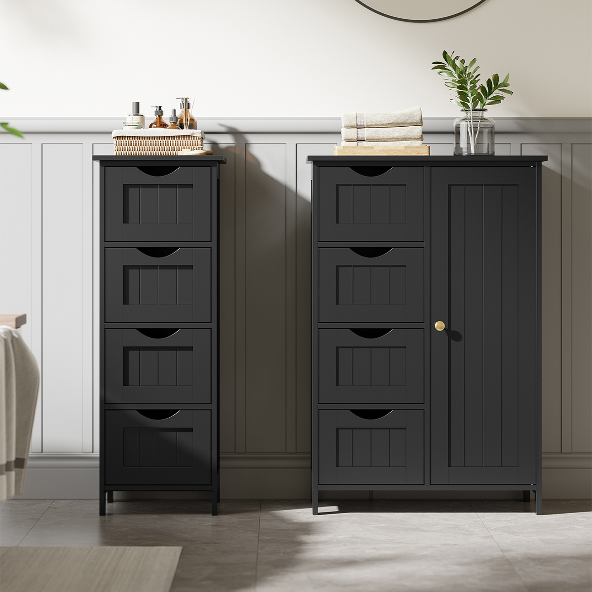 Ντουλάπι Δαπέδου Με 4 Συρτάρια (55x30x82) Vasagle LHC041B02 φωτογραφία