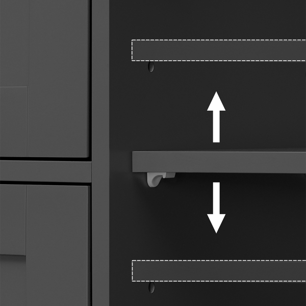 Ντουλάπι Δαπέδου Με 4 Συρτάρια (55x30x82) Vasagle LHC041B02