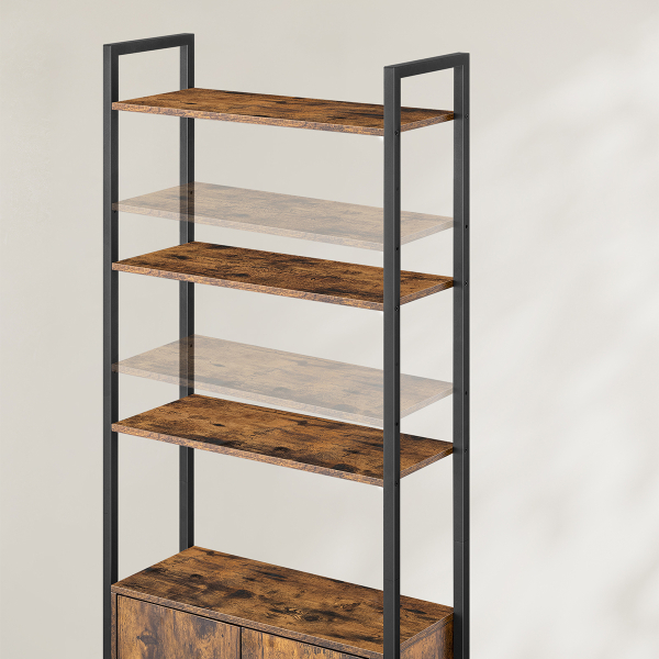 Ραφιέρα Δαπέδου 3 Θέσεων Με Ντουλάπι (60x24x159.5) Vasagle LLS133K01