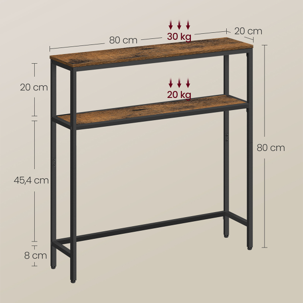 Κονσόλα Εισόδου (80x20x80.9) Vasagle LNT130K01V1