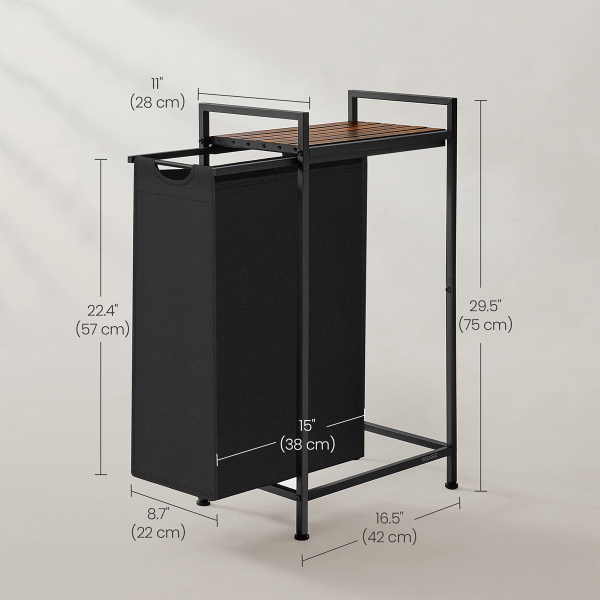 Καλάθι Απλύτων Με Πάγκο (42x28x75) Vasagle BLH001B01