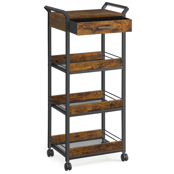 Τρόλεϊ/Ραφιέρα 4 Θέσεων (46.2x30x96.1) Vasagle LRC049K01