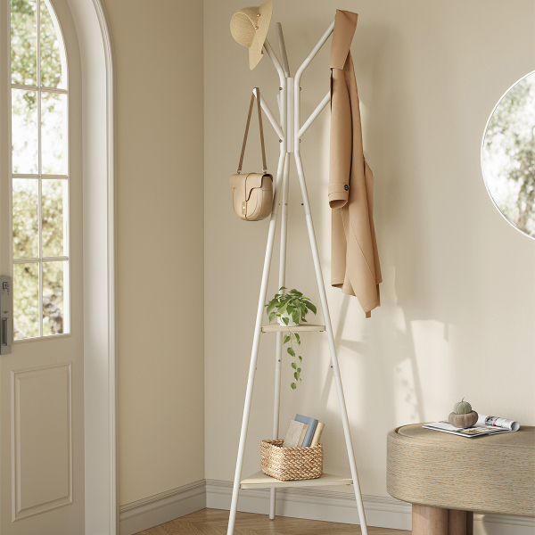 Καλόγερος Ρούχων Με Ράφια (50x50x181.6) Vasagle RCR016N01