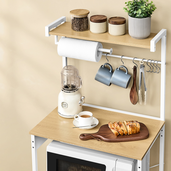 Ραφιέρα Δαπέδου 4 Θέσεων Με Ενσωματωμένες Πρίζες (60x40x140) Vasagle KKS014Y02