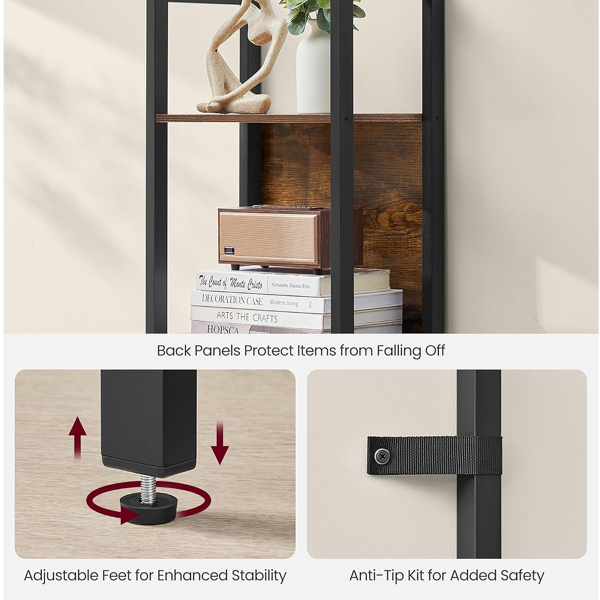 Ραφιέρα Δαπέδου 3 Θέσεων Με Συρτάρι (62x24x165) Vasagle LLS147B01