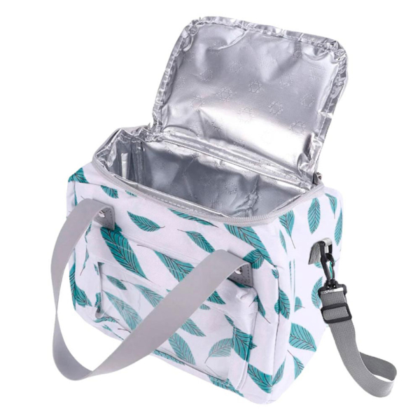 Ισοθερμική Τσάντα Φαγητού 9lt Amber 3011-1 White Leaves