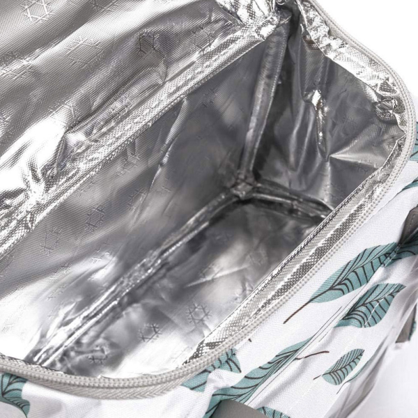 Ισοθερμική Τσάντα Φαγητού 9lt Amber 3011-1 White Leaves