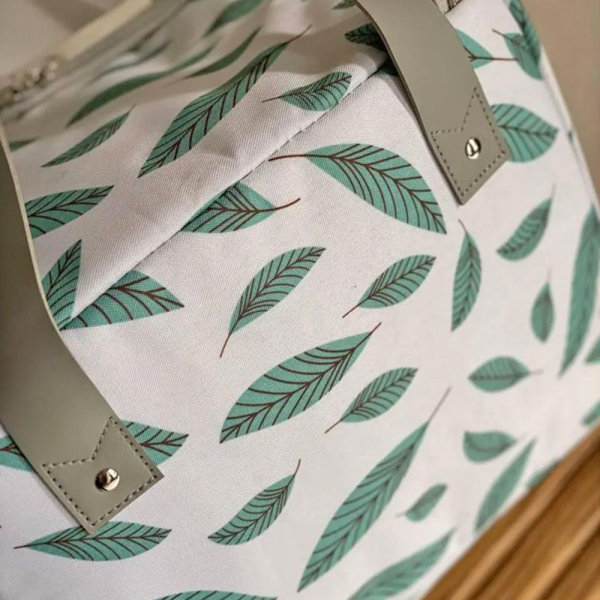 Ισοθερμική Τσάντα Φαγητού 6lt Amber 3010-2 White Leaves