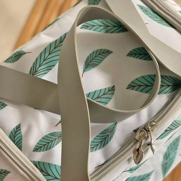 Ισοθερμική Τσάντα Φαγητού 6lt Amber 3010-2 White Leaves