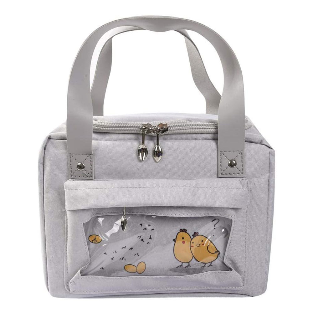 Ισοθερμική Τσάντα Φαγητού 6Lt Amber 3010-3 Grey Chick Home Παιδικά Παιδικές Τσάντες Spitishop