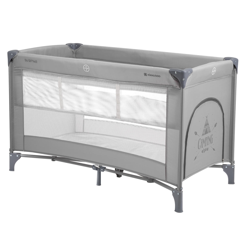 Παρκοκρέβατο 2 Θέσεων (0+ Μηνών/Έως 15kg) Kikka Boo So Gifted Grey 2023