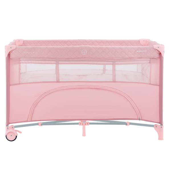 Παρκοκρέβατο 2 Θέσεων Με Αλλαξιέρα (0+ Μηνών/Έως 15kg) Kikka Boo Nighty Night Pink