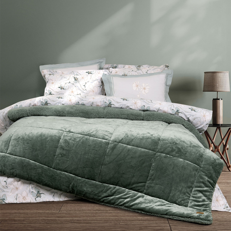 Κουβερτοπάπλωμα Μονό (160x220) Nima Cira D.Green