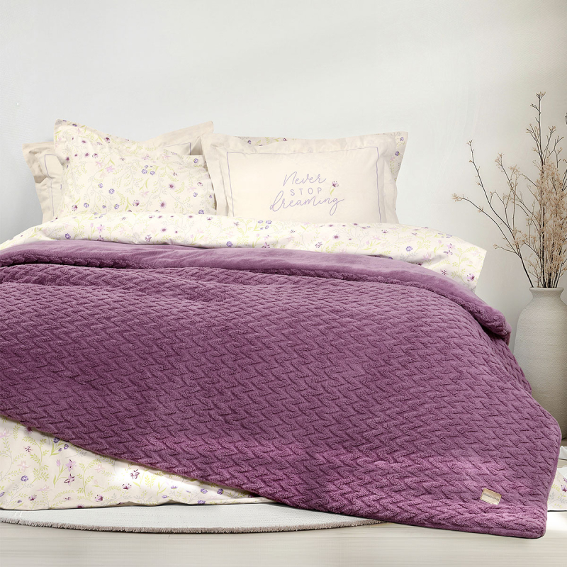 Κουβερτοπάπλωμα King Size (240x260) Nima Muffle Mauve