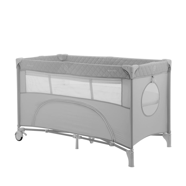Παρκοκρέβατο 2 Θέσεων Με Αλλαξιέρα (0+ Μηνών/Έως 15kg) Kikka Boo Nighty Night Grey