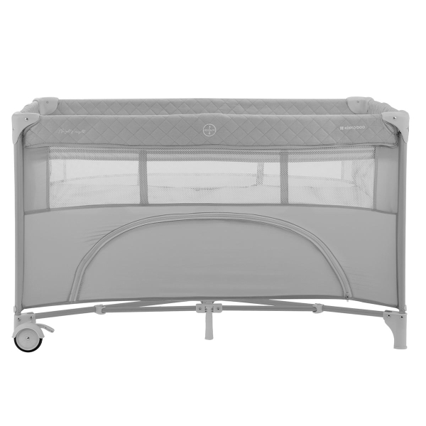 Παρκοκρέβατο 2 Θέσεων Με Αλλαξιέρα (0+ Μηνών/Έως 15kg) Kikka Boo Nighty Night Grey