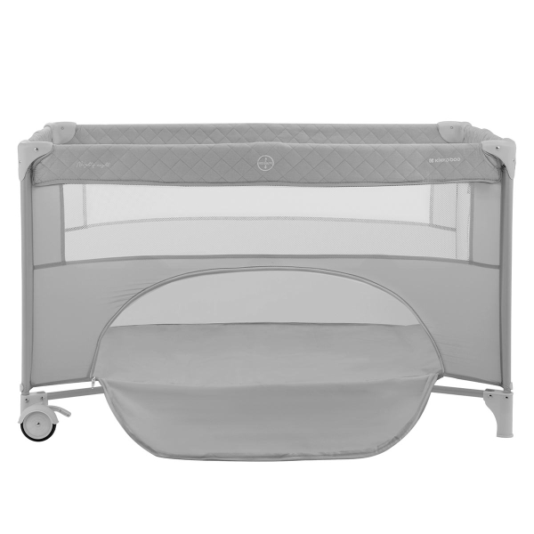 Παρκοκρέβατο 2 Θέσεων Με Αλλαξιέρα (0+ Μηνών/Έως 15kg) Kikka Boo Nighty Night Grey