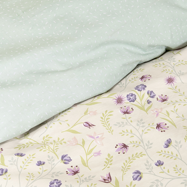 Παπλωματοθήκη King Size (Σετ 240x260) 2 Όψεων Nima Dream Garden