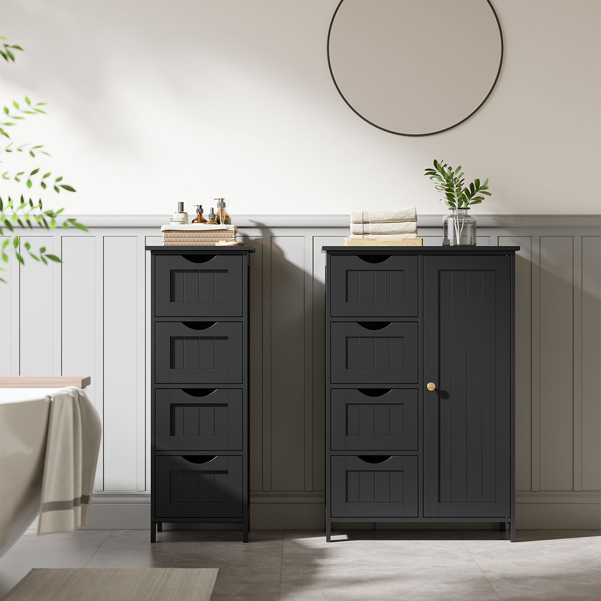 Συρταριέρα 4 Θέσεων (26.5x28.5x82) Vasagle LHC040BH02 φωτογραφία