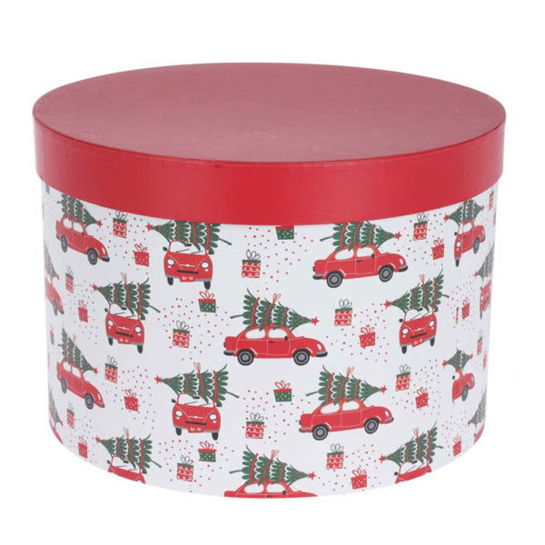 Χριστουγεννιάτικα Κουτιά Αποθήκευσης (Σετ 5τμχ) K-M Round ADB062074