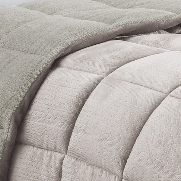 Κουβερτοπάπλωμα Μονό (160x220) Melinen Shelby Greige