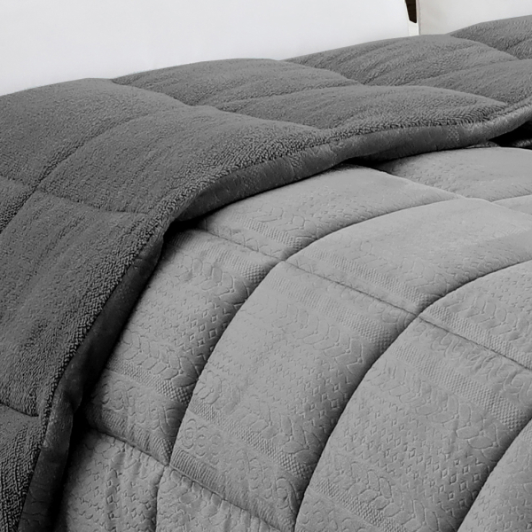 Κουβερτοπάπλωμα Υπέρδιπλο (220x240) Melinen Shelby Anthracite