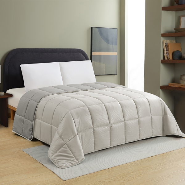 Πάπλωμα Μονό (160x220) 2 Όψεων Melinen Brooklyn Silver/Grey