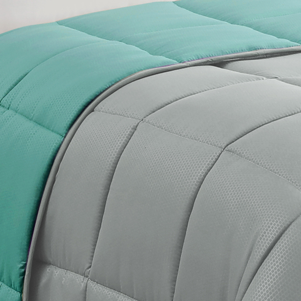 Πάπλωμα Μονό (160x220) 2 Όψεων Melinen Brooklyn Grey/Petrol