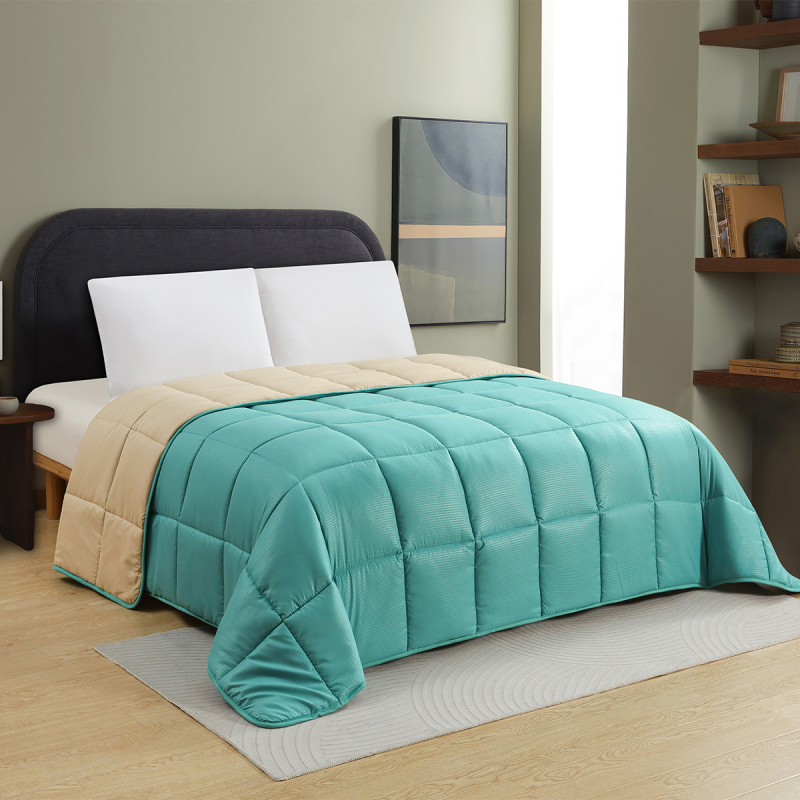 Πάπλωμα Υπέρδιπλο (220x240) 2 Όψεων Melinen Brooklyn Petrol/Beige