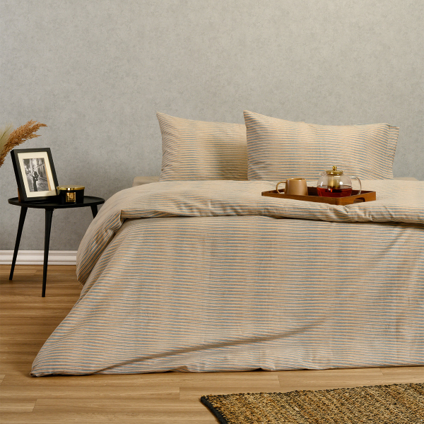 Φανελένια Σεντόνια King Size (Σετ) Melinen Winter Line Trinity Petrol