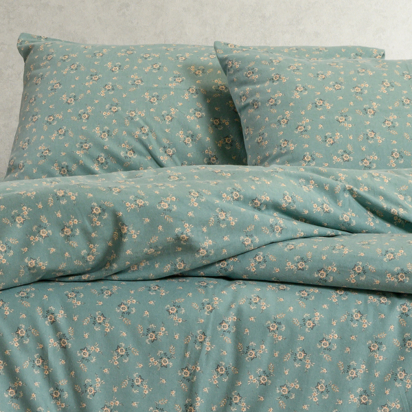 Φανελένια Σεντόνια King Size (Σετ) Melinen Winter Line Fay Petrol