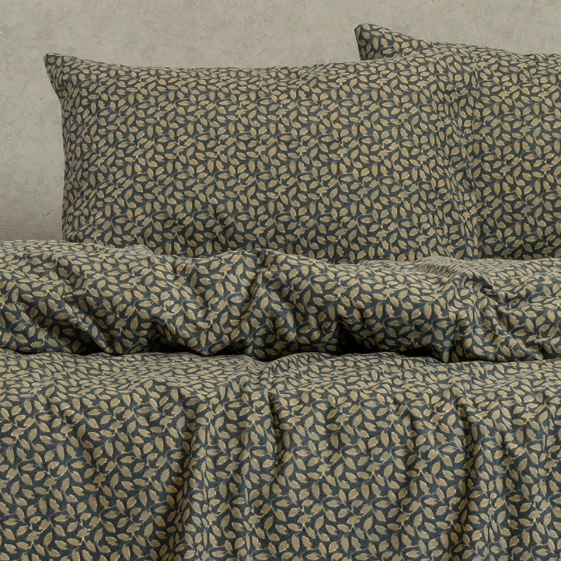 Ζεύγος Φανελένιες Μαξιλαροθήκες (53x72) Melinen Winter Line Elise Blue