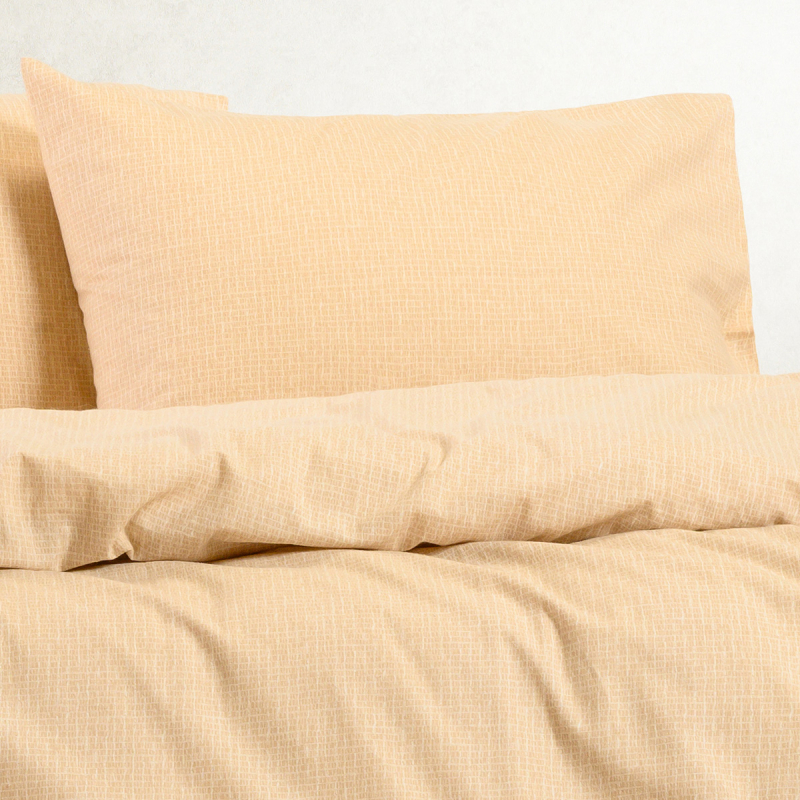 Ζεύγος Φανελένιες Μαξιλαροθήκες (53x72) Melinen Winter Line Owen Beige