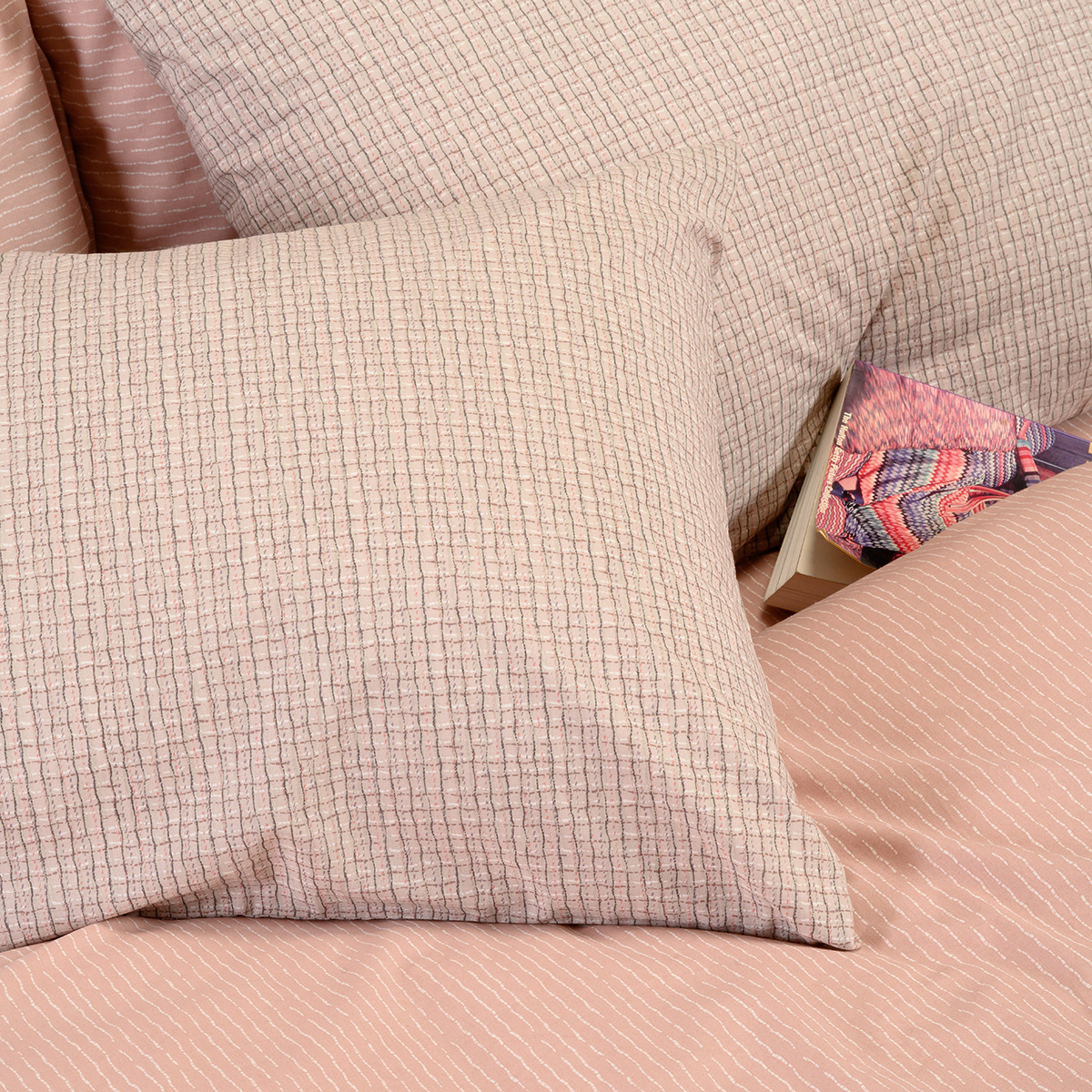 Σεντόνια King Size (Σετ) Melinen Casual Line Davide Rose με Λάστιχο 180X200+32 Home Λευκά Είδη Κρεβατοκάμαρας Spitishop