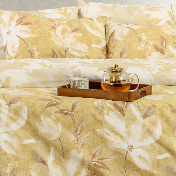 Ζεύγος Μαξιλαροθήκες (50x70) Melinen Casual Line Giulia Ochre