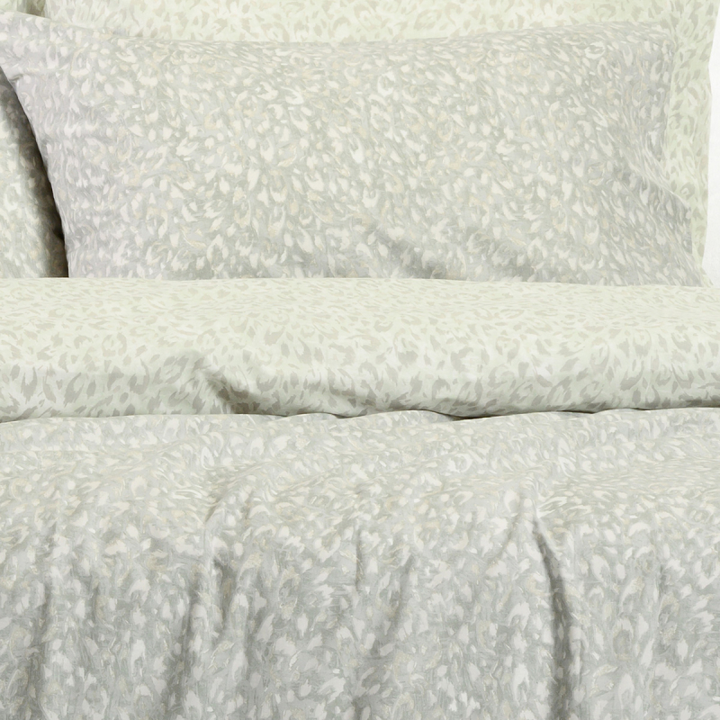 Ζεύγος Μαξιλαροθήκες (50x70) Melinen Casual Line Leo Aqua/Grey