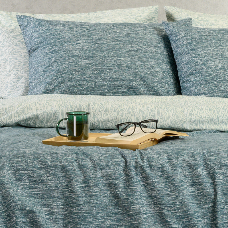 Ζεύγος Μαξιλαροθήκες (50x70) Melinen Casual Line Rafaelo Petrol