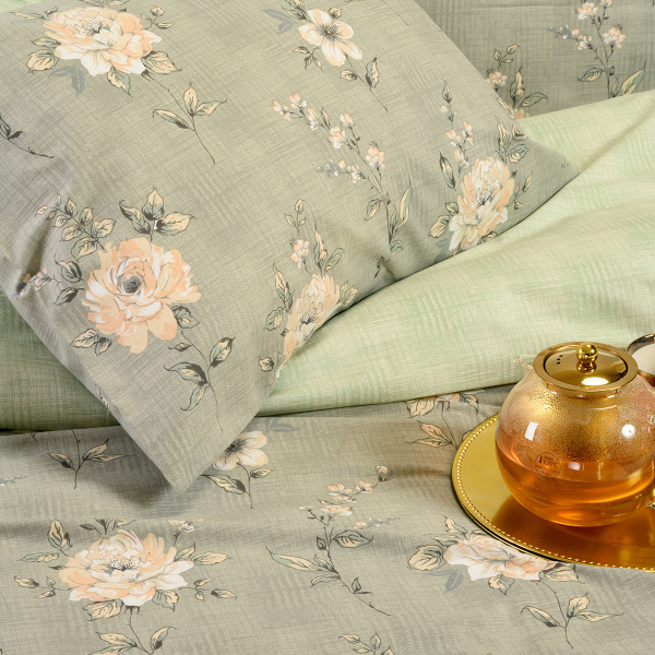 Παπλωματοθήκη Μονή (165x245) 2 Όψεων Melinen Casual Line Gianna Grey/Aqua