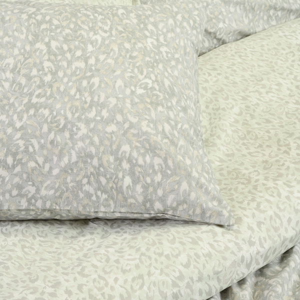 Παπλωματοθήκη Υπέρδιπλη (225x245) 2 Όψεων Melinen Casual Line Leo Aqua/Grey