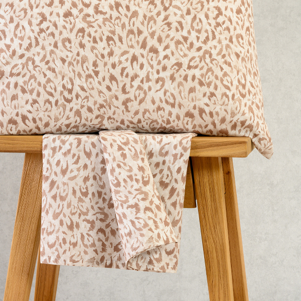 Σεντόνι Μονό Με Λάστιχο + Μαξιλαροθήκη (Σετ) Melinen Ultra Line Mini Leo Mocca