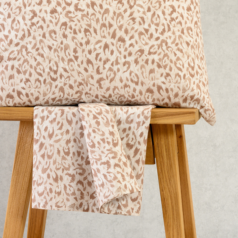 Σεντόνι Μονό Με Λάστιχο + Μαξιλαροθήκη (Σετ) Melinen Ultra Line Mini Leo Mocca