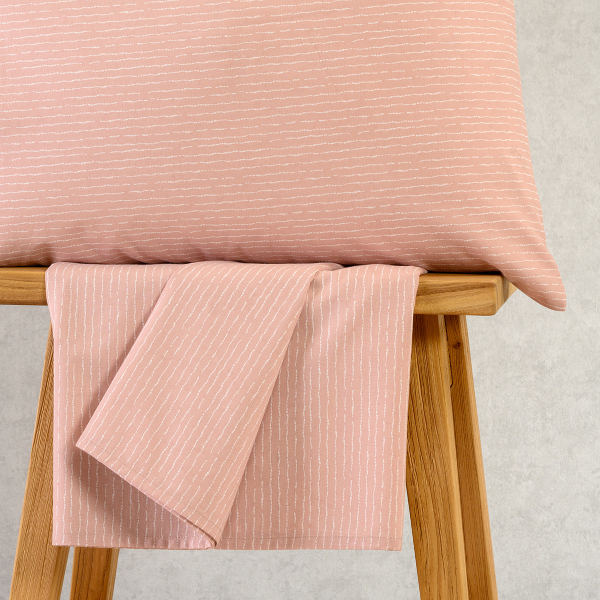 Σεντόνι Ημίδιπλο Με Λάστιχο + Μαξιλαροθήκη (Σετ) Melinen Ultra Line Mini Davide Rose